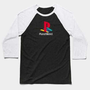 Planet Weird is now on Twitch! (white text) Baseball T-Shirt